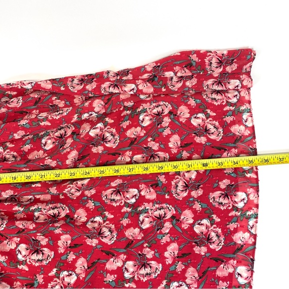 Eliane Rose smocked 3/4 sleeve pink floral print dress sz Med - Picture 14 of 14